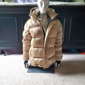 NWOT-  TNA Super Puff Gold Jacket Size S